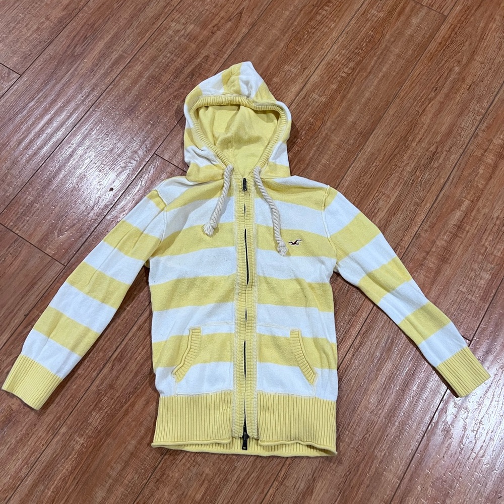 Y2k 1/4 sleeve Hollister hoodie